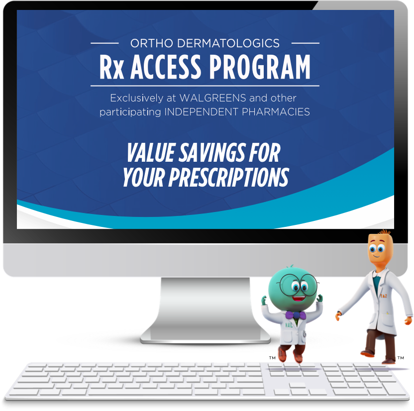 Ortho Dermatologics Rx Access Program offers DUOBRII Lotion savings