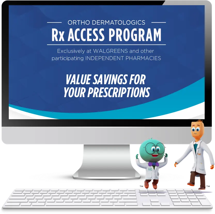 Ortho Dermatologics Rx Access Program offers DUOBRII Lotion savings